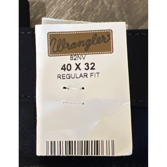 Wrangler Rancher Boot Dress Pant Jeans 82NV Navy Size 40x32, New With Tags - Picture 11 of 12